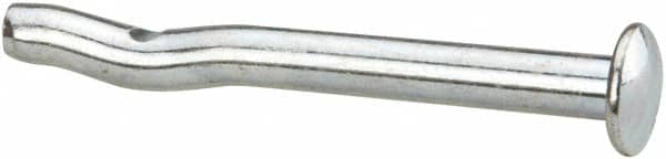 Powers Fasteners - 1/4" Diam, 1/4" Drill, 2-1/2" OAL, 1-1/4" Min Embedment Split-Drive Concrete Anchor - Grade 8.2 Steel, Zinc-Plated Finish, Mushroom Head - Exact Tooling