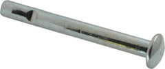 Powers Fasteners - 3/8" Diam, 3/8" Drill, 3-1/2" OAL, Split-Drive Concrete Anchor - Grade 8.2 Steel, Zinc-Plated Finish, Mushroom Head - Exact Tooling