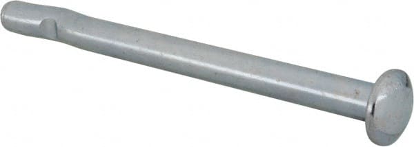 Powers Fasteners - 3/8" Diam, 3/8" Drill, 5" OAL, Split-Drive Concrete Anchor - Grade 8.2 Steel, Zinc-Plated Finish, Mushroom Head - Exact Tooling