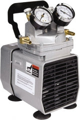 Gast - Diaphragm-Type Vacuum Pumps Horsepower: 1/8 Cubic Feet per Minute: 1.60 - Exact Tooling