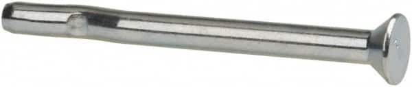 Powers Fasteners - 1/4" Diam, 1/4" Drill, 3" OAL, Split-Drive Concrete Anchor - Grade 8.2 Steel, Zinc-Plated Finish, Flat Head - Exact Tooling