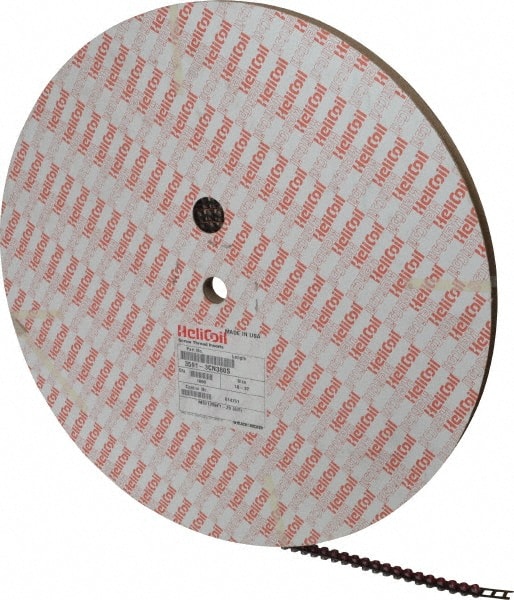 Heli-Coil - 1,000 Inserts, #10-32 UNF, 2D, Stainless Steel Screw Locking Insert - 9-1/2 Free Coils, 0.38 Inch Overall Length, 0.236 to 0.256 Inch Outside Diameter, with Tang, 304 Material Grade - Exact Tooling