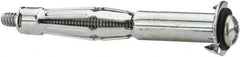 Powers Fasteners - 3/16" Screw, 3/8" Diam, 2-1/2" Long, 3/4 to 1-1/8" Thick, Sleeve Drywall & Hollow Wall Anchor - 3/8" Drill, Zinc Plated, Steel, Grade 5, Use in Concrete, & Masonry, Drywall, Plywood & Wallboard - Exact Tooling