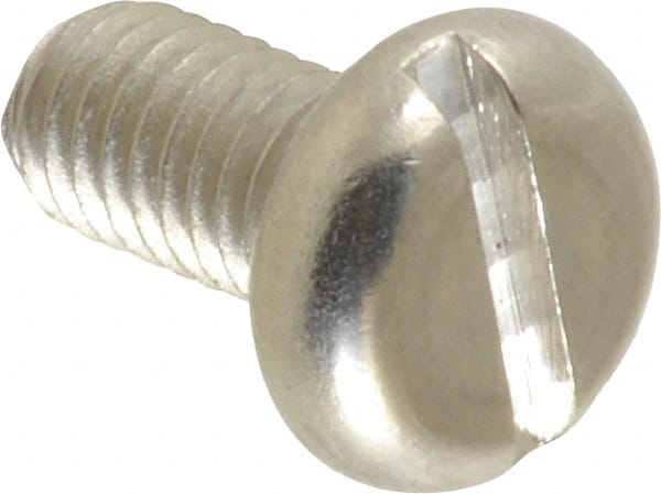 Value Collection - M6x1.00 Metric Coarse, 12mm Length Under Head Slotted Drive Machine Screw - Pan Head, Grade 18-8 Stainless Steel, Uncoated, Without Washer - Exact Tooling