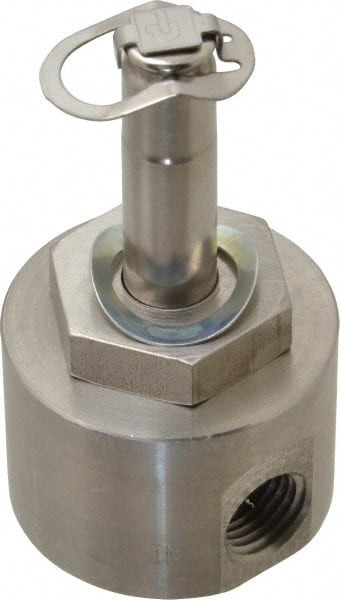Parker - 1/4" Port, Two Way, Direct Acting, Stainless Steel Solenoid Valve - Normally Closed, 750 Max PSI, NBR Seal - Exact Tooling