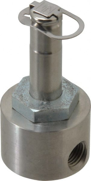 Parker - 1/4" Port, Two Way, Piloted Diaphragm, Stainless Steel Solenoid Valve - Normally Closed, 110 Max PSI, PTFE Seal - Exact Tooling