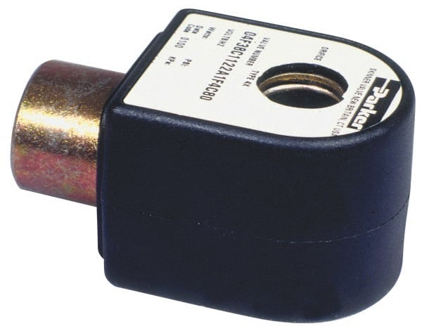 Parker - 24 Volt, 18 Coil Lead Length, Class H, Solenoid Coil - 9.5 Watt, NEMA 4X Enclosure, Use with Parker Skinner Gold Ring Series Valves - Exact Tooling