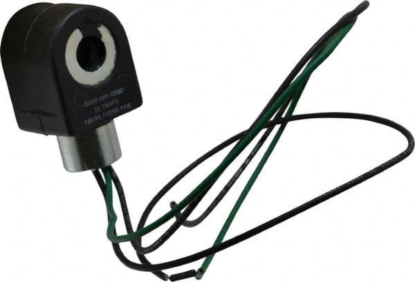 Parker - 120 Volt, 18 Coil Lead Length, Class F, Solenoid Coil - 11.0 Watt, NEMA 4X Enclosure, Use with Parker Skinner Gold Ring Series Valves - Exact Tooling