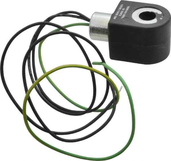 Parker - 120 Volt, 18 Coil Lead Length, Class F, Solenoid Coil - 16.0 Watt, NEMA 4X Enclosure, Use with Parker Skinner Gold Ring Series Valves - Exact Tooling