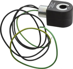 Parker - 120 Volt, 18 Coil Lead Length, Class F, Solenoid Coil - 16.0 Watt, NEMA 4X Enclosure, Use with Parker Skinner Gold Ring Series Valves - Exact Tooling