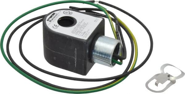 Parker - 24 Volt, 18 Coil Lead Length, Class F, Solenoid Coil - 11.5 Watt, NEMA 4X Enclosure, Use with Parker Skinner Gold Ring Series Valves - Exact Tooling