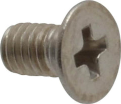 Value Collection - M3x0.50 Metric Coarse, 5mm OAL Phillips Drive Machine Screw - Flat Head, Grade 18-8 Stainless Steel, Uncoated, Without Washer - Exact Tooling