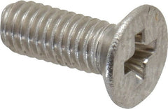 Value Collection - M3x0.50 Metric Coarse, 8mm OAL Phillips Drive Machine Screw - Flat Head, Grade 18-8 Stainless Steel, Uncoated, Without Washer - Exact Tooling