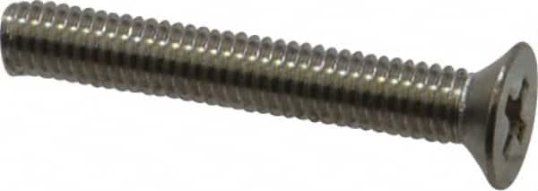 Value Collection - M3x0.50 Metric Coarse, 20mm OAL Phillips Drive Machine Screw - Flat Head, Grade 18-8 Stainless Steel, Uncoated, Without Washer - Exact Tooling