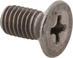 Value Collection - M5x0.80 Metric Coarse, 10mm OAL Phillips Drive Machine Screw - Flat Head, Grade 18-8 Stainless Steel, Uncoated, Without Washer - Exact Tooling