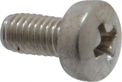 Value Collection - M3x0.50 Metric Coarse, 6mm Length Under Head Phillips Drive Machine Screw - Pan Head, Grade 18-8 Stainless Steel, Uncoated, Without Washer - Exact Tooling