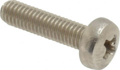 Value Collection - M3x0.50 Metric Coarse, 12mm Length Under Head Phillips Drive Machine Screw - Pan Head, Grade 18-8 Stainless Steel, Uncoated, Without Washer - Exact Tooling