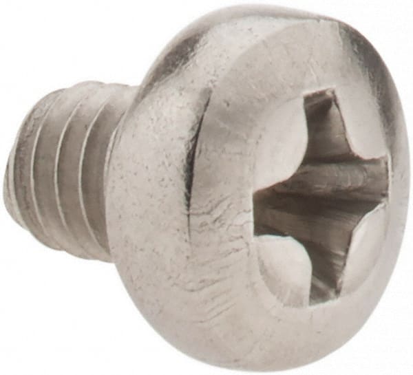 Value Collection - M4x0.70 Metric Coarse, 5mm Length Under Head Phillips Drive Machine Screw - Pan Head, Grade 18-8 Stainless Steel, Uncoated, Without Washer - Exact Tooling
