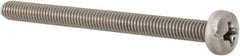 Value Collection - M4x0.70 Metric Coarse, 50mm Length Under Head Phillips Drive Machine Screw - Pan Head, Grade 18-8 Stainless Steel, Uncoated, Without Washer - Exact Tooling