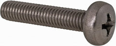 Value Collection - M5x0.80 Metric Coarse, 25mm Length Under Head Phillips Drive Machine Screw - Pan Head, Grade 18-8 Stainless Steel, Uncoated, Without Washer - Exact Tooling