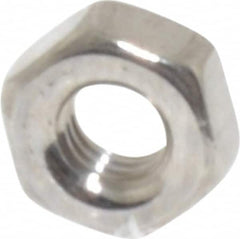 Value Collection - M3x0.50 Stainless Steel Right Hand Hex Nut - 5.5mm Across Flats, 2.4mm High, Uncoated - Exact Tooling
