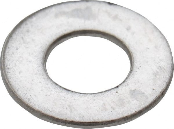 Value Collection - M3 Screw, Grade 18-8 Stainless Steel Standard Flat Washer - 3.2mm ID x 7mm OD, 0.5mm Thick - Exact Tooling