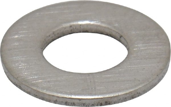 Value Collection - M4 Screw, Grade 18-8 Stainless Steel Standard Flat Washer - 4.3mm ID x 9mm OD, 0.8mm Thick - Exact Tooling