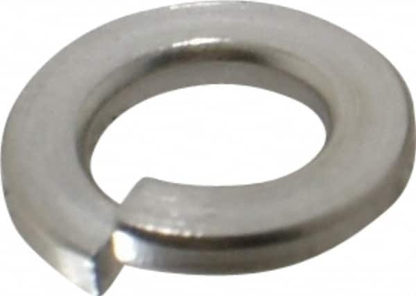 Value Collection - M6, 6.1mm ID, 11.8mm OD, 1.6mm Thick Split Lock Washer - 18-8 Austenitic Grade A2 Stainless Steel, 6.1mm Min ID, 6.5mm Max ID - Exact Tooling