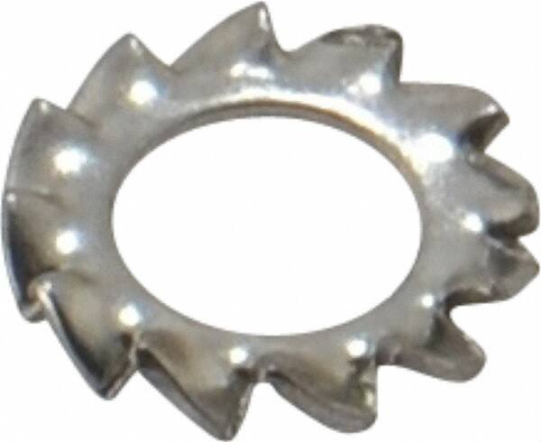 Value Collection - M4 Screw, 4.3mm ID, Stainless Steel External Tooth Lock Washer - 8mm OD, Grade 18-8 & Austenitic A2 - Exact Tooling