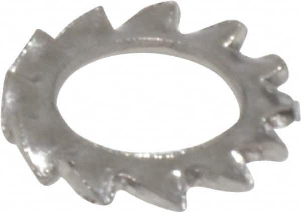 Value Collection - M6 Screw, 6.4mm ID, Stainless Steel External Tooth Lock Washer - 11mm OD, Grade 18-8 & Austenitic A2 - Exact Tooling