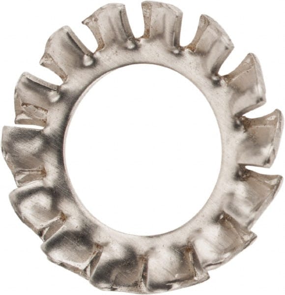 Value Collection - M8 Screw, 8.4mm ID, Stainless Steel External Tooth Lock Washer - 15mm OD, Grade 18-8 & Austenitic A2 - Exact Tooling