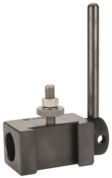 Aloris - Series CA, #5C 5C Collet Tool Post Holder - 14 to 20" Lathe Swing, 2-1/4" OAH, 1-1/8" Centerline Height - Exact Tooling