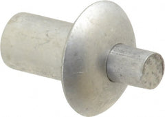 Made in USA - Brazier Head Aluminum Alloy Drive Blind Rivet - Aluminum Alloy Mandrel, 0.953" to 1" Grip, 0.469" Head Diam, 0.191" to 0.219" Hole Diam, 1.156" Length Under Head, 3/16" Body Diam - Exact Tooling