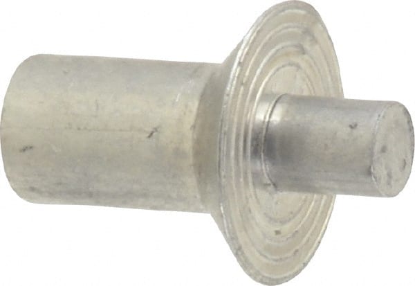 Made in USA - Countersunk Head Aluminum Alloy Drive Blind Rivet - Aluminum Alloy Mandrel, 0.266" to 5/16" Grip, 0.458" Head Diam, 0.266" to 0.281" Hole Diam, 0.374" Length Under Head, 1/4" Body Diam - Exact Tooling