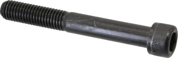 Value Collection - M12x1.75 Metric Coarse Hex Socket Drive, Socket Cap Screw - Grade 12.9 Alloy Steel, Black Oxide Finish, Partially Threaded, 90mm Length Under Head - Exact Tooling