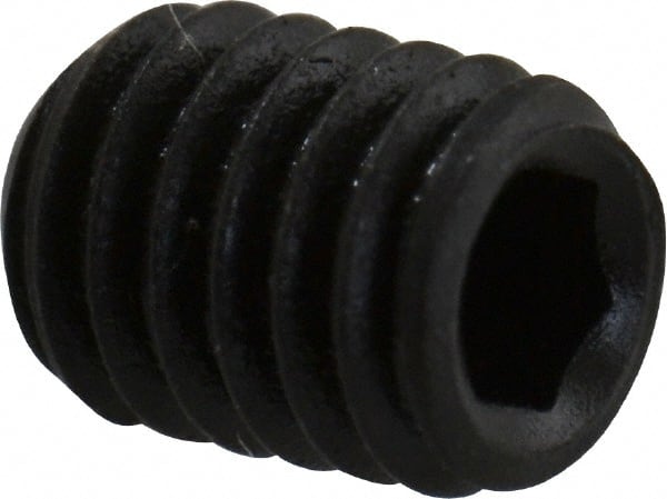 Value Collection - M3x0.50 Metric Coarse, 4mm OAL, Cup Point Set Screw - Grade 14.9 (45H) Alloy Steel, 1.5mm Key - Exact Tooling