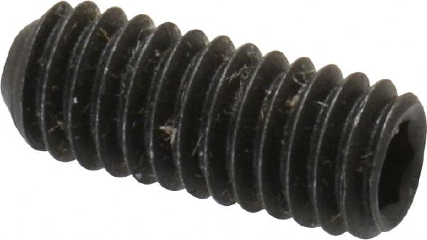 Value Collection - M4x0.70 Metric Coarse, 10mm OAL, Cup Point Set Screw - Grade 14.9 (45H) Alloy Steel, 2mm Key - Exact Tooling