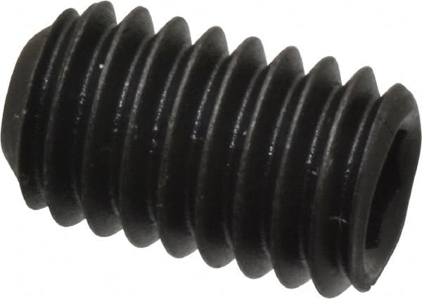 Value Collection - M6x1.00 Metric Coarse, 10mm OAL, Cup Point Set Screw - Grade 14.9 (45H) Alloy Steel, 3mm Key - Exact Tooling