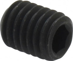 Value Collection - M8x1.25 Metric Coarse, 10mm OAL, Cup Point Set Screw - Grade 14.9 (45H) Alloy Steel, 4mm Key - Exact Tooling