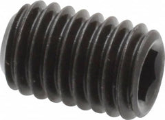 Value Collection - M8x1.25 Metric Coarse, 12mm OAL, Cup Point Set Screw - Grade 14.9 (45H) Alloy Steel, 4mm Key - Exact Tooling