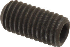 Value Collection - M10x1.50 Metric Coarse, 20mm OAL, Cup Point Set Screw - Grade 14.9 (45H) Alloy Steel, 5mm Key - Exact Tooling