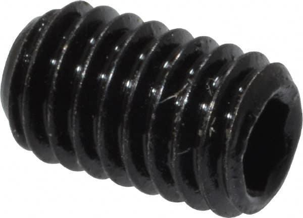 Value Collection - M3x0.50, 5mm OAL, Flat Point Set Screw - Grade 14.9 (45H) Alloy Steel, 1.5mm Key - Exact Tooling