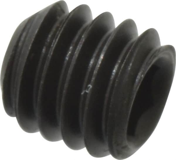 Value Collection - M4x0.70, 4mm OAL, Flat Point Set Screw - Grade 14.9 (45H) Alloy Steel, 2mm Key - Exact Tooling