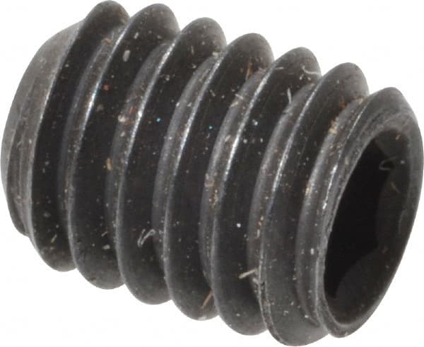 Value Collection - M4x0.70, 5mm OAL, Flat Point Set Screw - Grade 14.9 (45H) Alloy Steel, 2mm Key - Exact Tooling