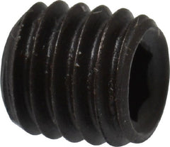 Value Collection - M5x0.80, 5mm OAL, Flat Point Set Screw - Grade 14.9 (45H) Alloy Steel, 2.5mm Key - Exact Tooling