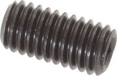 Value Collection - M5x0.80, 10mm OAL, Flat Point Set Screw - Grade 14.9 (45H) Alloy Steel, 2.5mm Key - Exact Tooling