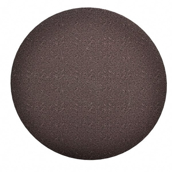 Norton - 12" Diam, 240 Grit Aluminum Oxide Adhesive PSA Disc - Very Fine Grade, Brown, Cloth Backing, Flexible - Exact Tooling