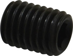 Value Collection - M12x1.75, 16mm OAL, Flat Point Set Screw - Grade 14.9 (45H) Alloy Steel, 6mm Key - Exact Tooling