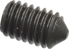 Value Collection - M6x1.00, 10mm OAL, Cone Point Set Screw - Grade 14.9 (45H) Alloy Steel, 3mm Key - Exact Tooling