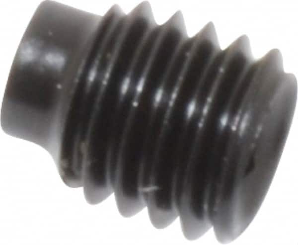 Value Collection - M5x0.80, 6mm OAL, Dog Point Set Screw - Grade 14.9 (45H) Alloy Steel, 2.5mm Key - Exact Tooling